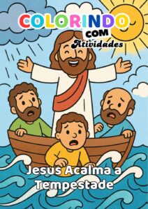 Revistinha Bíblica para Colorir – Volume 9 Jesus Acalma a Tempestade_8